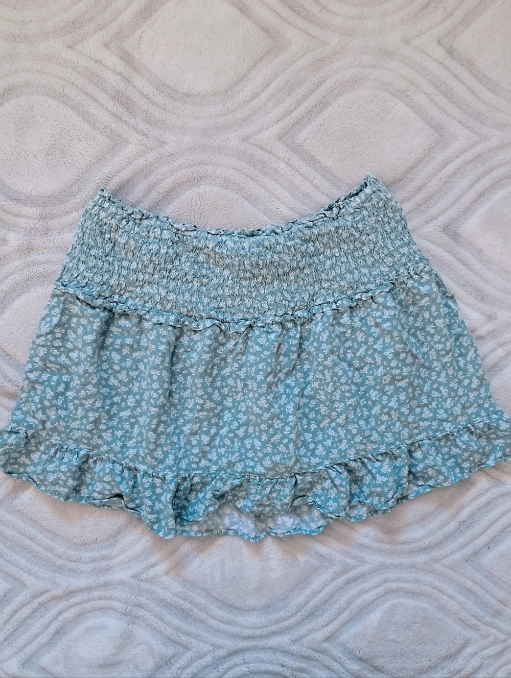 wonder nation light Green floral skort